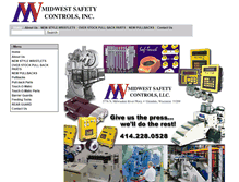 Tablet Screenshot of midwestsafetycontrols.com